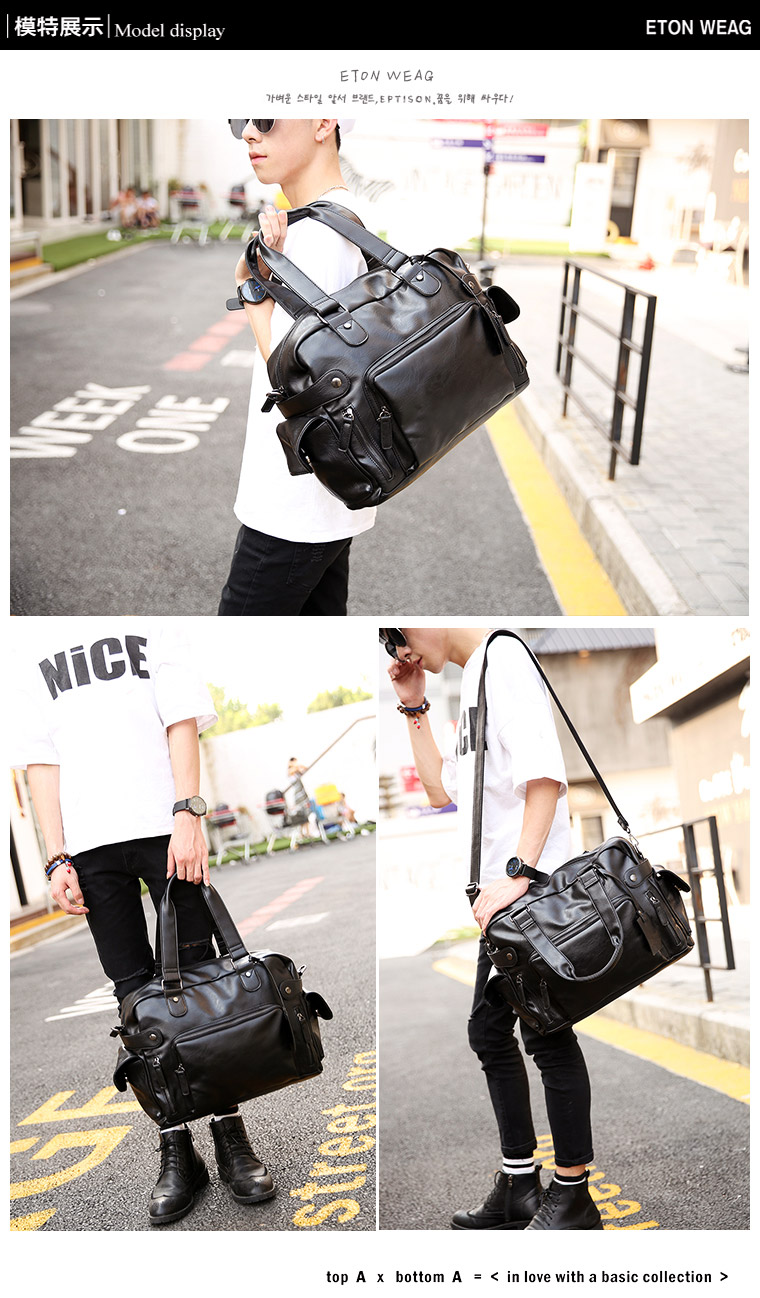 พร้อมส่งกระเป๋าใบใหญ่ ถือและสะพายผู้ชายนักธุรกิจ ใส่คอมพิวเตอร์ 14 นิ้ว กันน้ำแฟขั่นเกาหลี