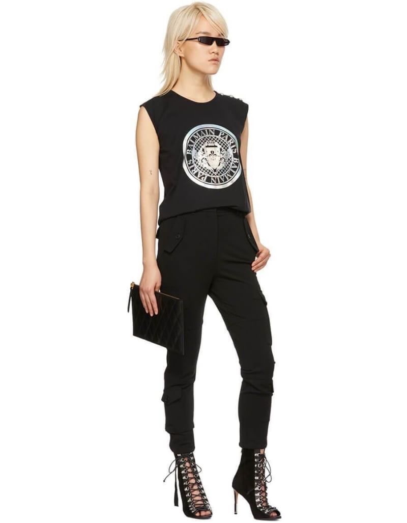 เสื้อยืดBALMAIN Tank เสื้อยืดดาราใส่