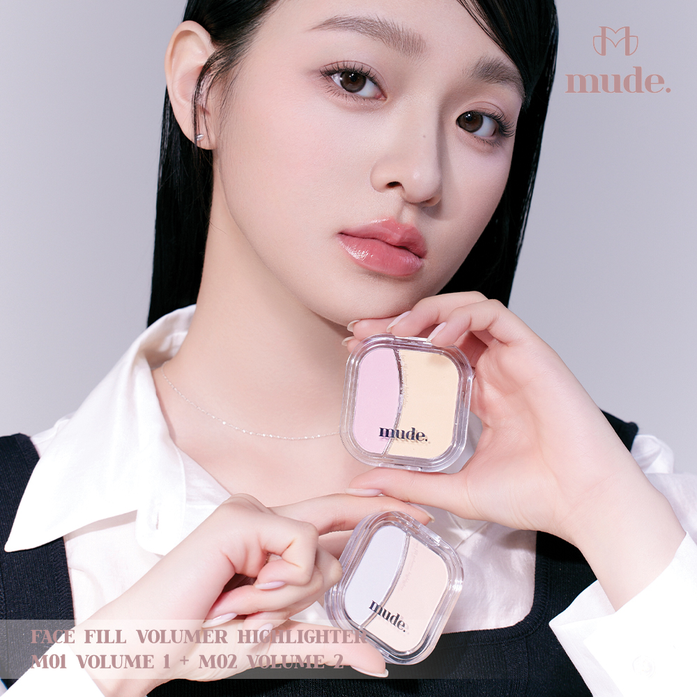 MUDE FACE FILL VOLUMER HIGHLIGHTER 4.2G. (ไฮไลท์ NON PEARL / PEARL VERSION)