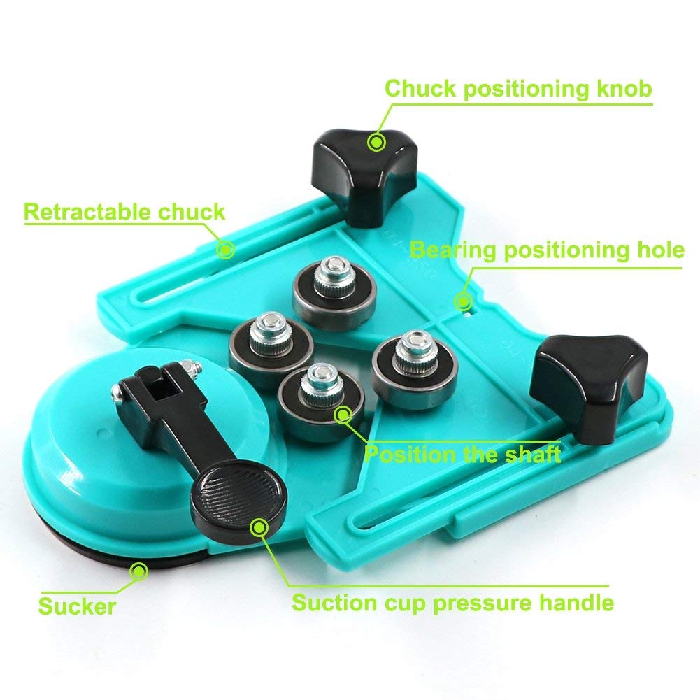 G21 ไกด์นำเจาะ กระจก กระเบื้อง 4-83 มิล แบบดูดติด มีลุกปืน