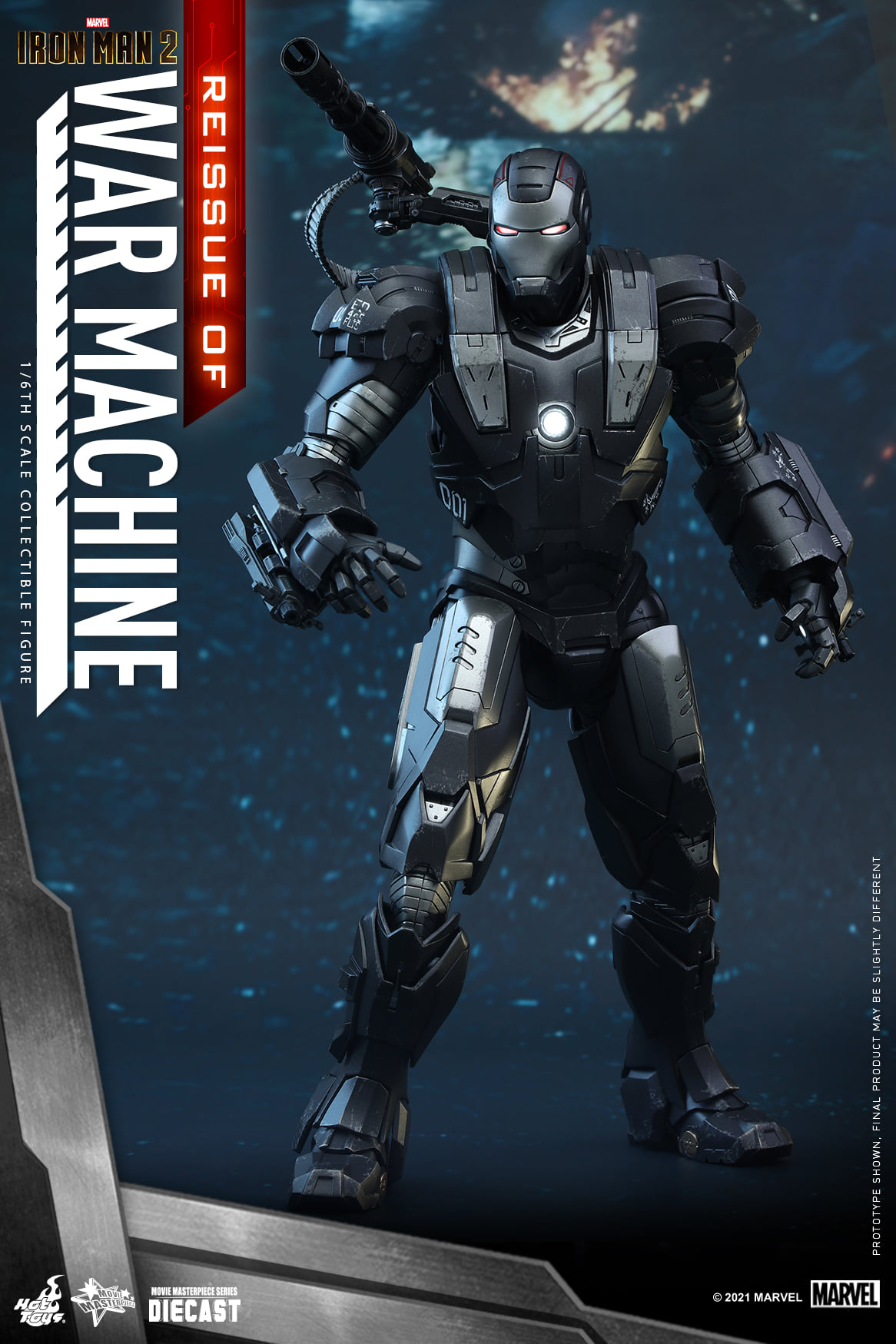 Hot Toys MMS331D13B 1/6 Iron Man 2 - War Machine (Reissue)