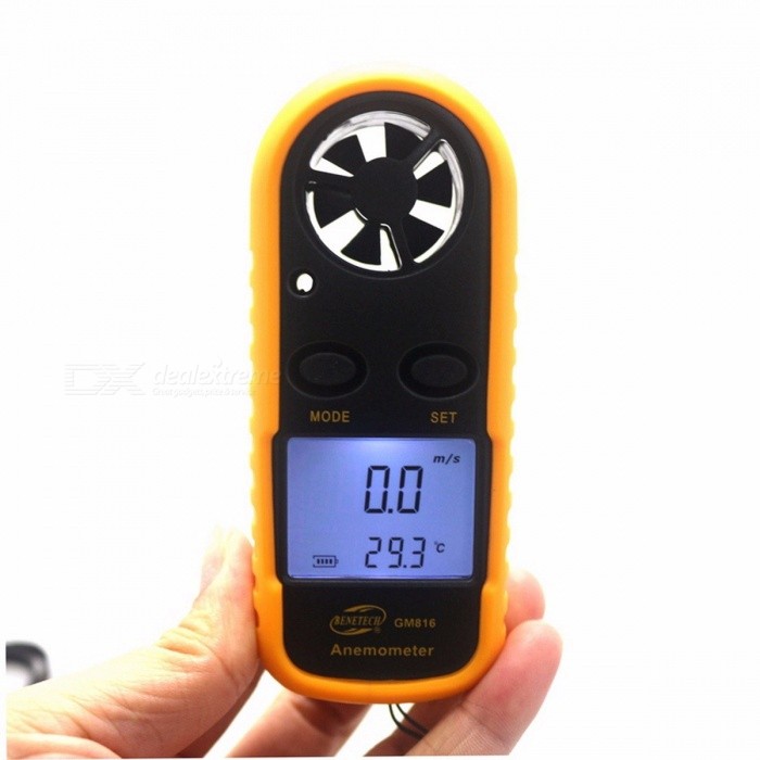 M01 มอเตอร์วัดแรงลม+อุณหภูมิ แบบพกพา