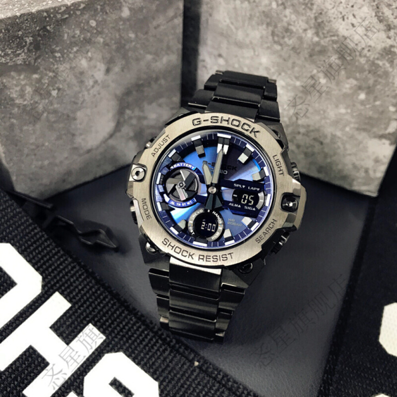 CASIO นาฬิกาข้อมือผู้ชาย G-SHOCK รุ่น GST-B400BD-1A2DR นาฬิกา นาฬิกาข้อมือ นาฬิกาผู้ชาย Tough Solar (พลังงานแสงอาทิตย์) Bluetooth GST-B400BD-1A2