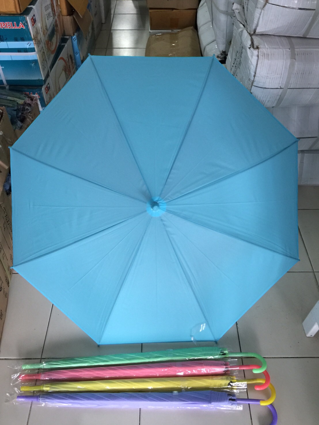 ร่มใสสีพื้น