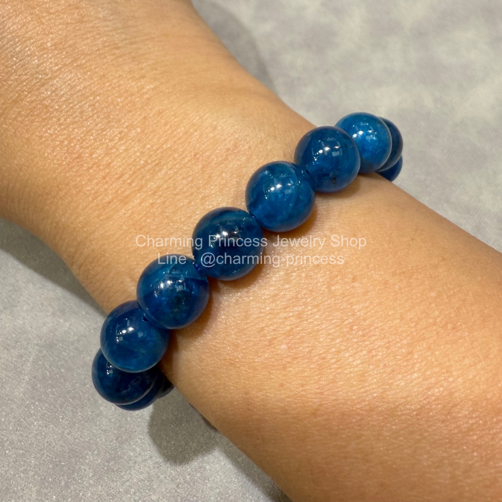 Apatite อพาไทท์ 10 มม AAA ปรับอารมณ์ และมองโลกในแง่ดี