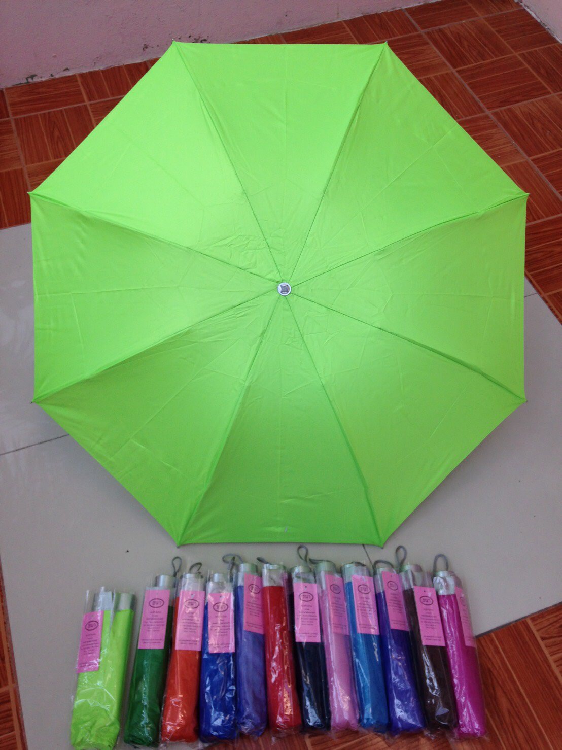 ร่มพับ3ตอนมียูวี8ก้าน