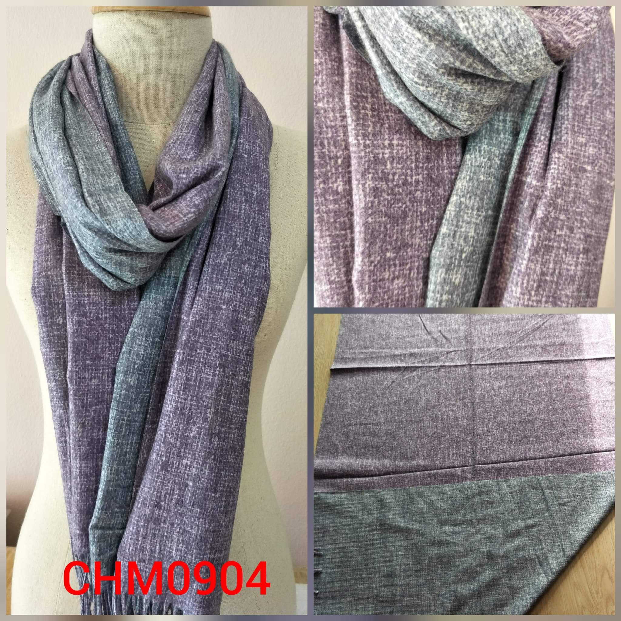 ผ้าพันคอ-ผ้าคลุมไหล่ แคชเมียร์ Two-way Cashmere Scarf