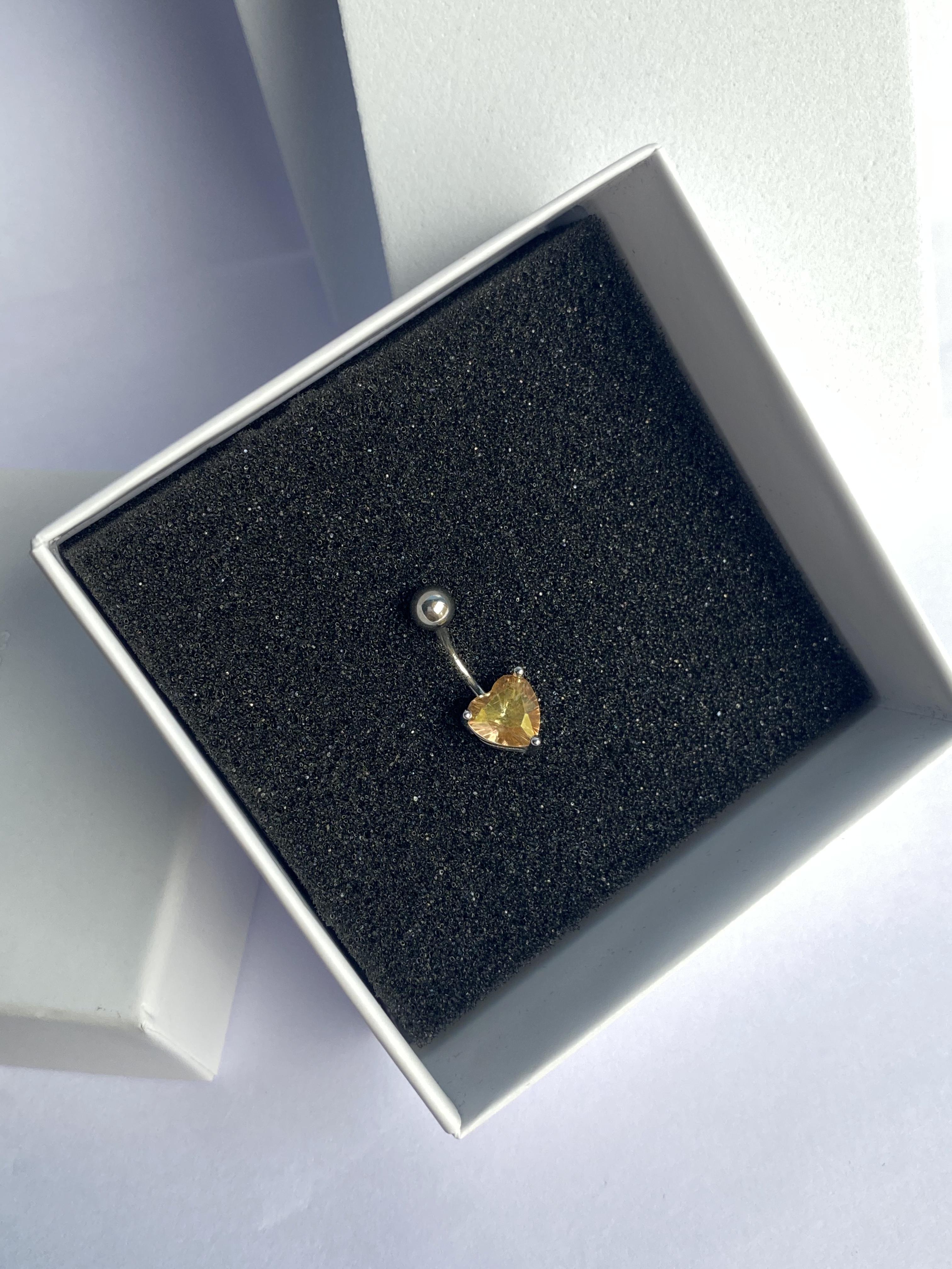 “เช็คสินค้าทัก line ก่อนโอนนะคะ” จิวสะดือไทเทเนี่ยม100% สำหรับผิวแพ้ง่าย ก้านหนา หัวใจ_TCT052