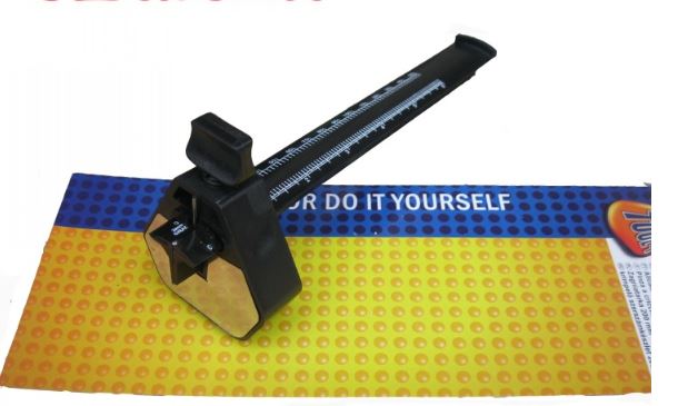 R15 ไม้ตีสเกลวัดระยะเจาะเดือยไม้ ยึดขอบไม้ 150 mm