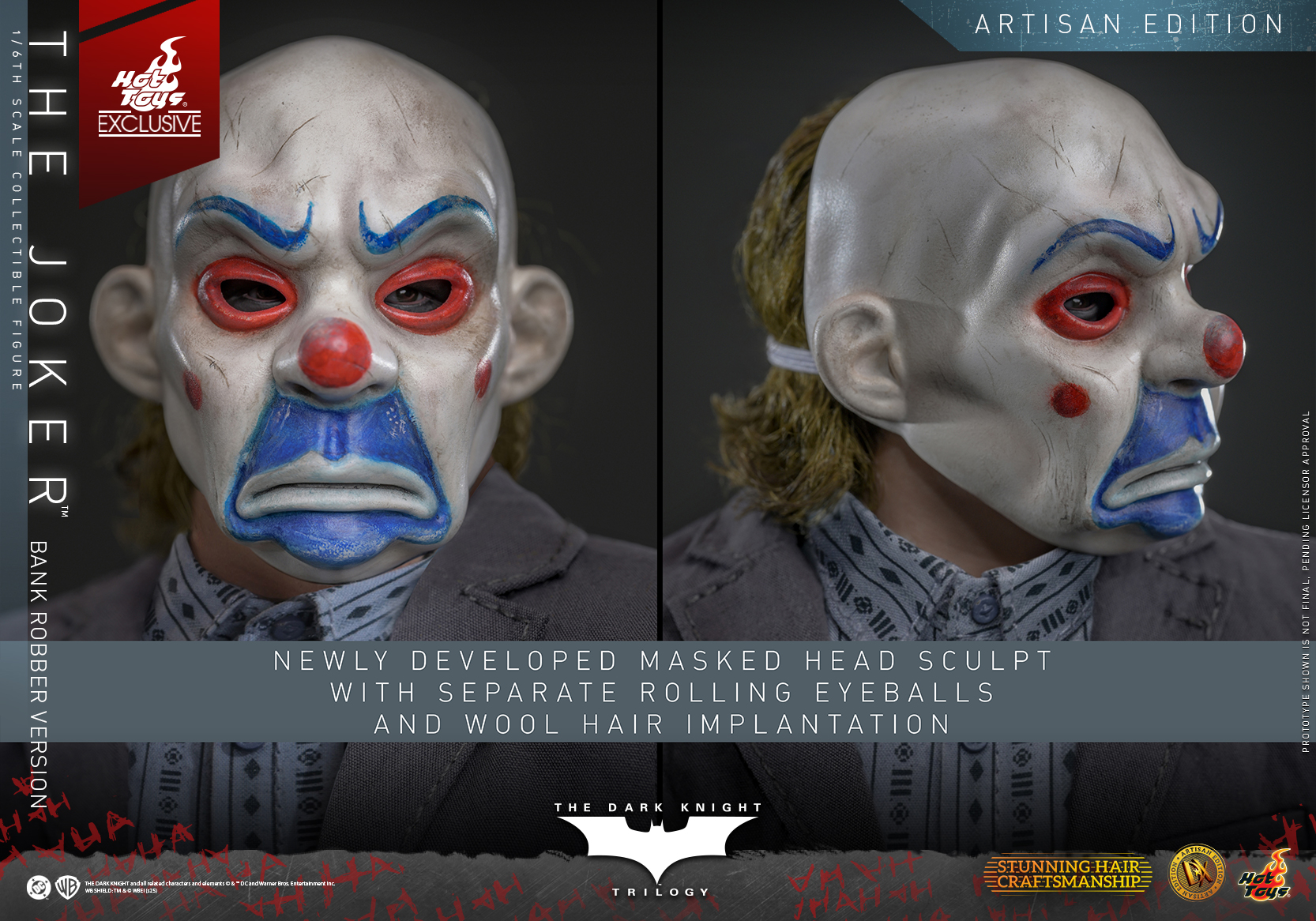 Hot Toys DX51AE The Dark Knight Trilogy - The Joker (Bank Robber Version) (Artisan Edition) [Hot Toys Exclusive]