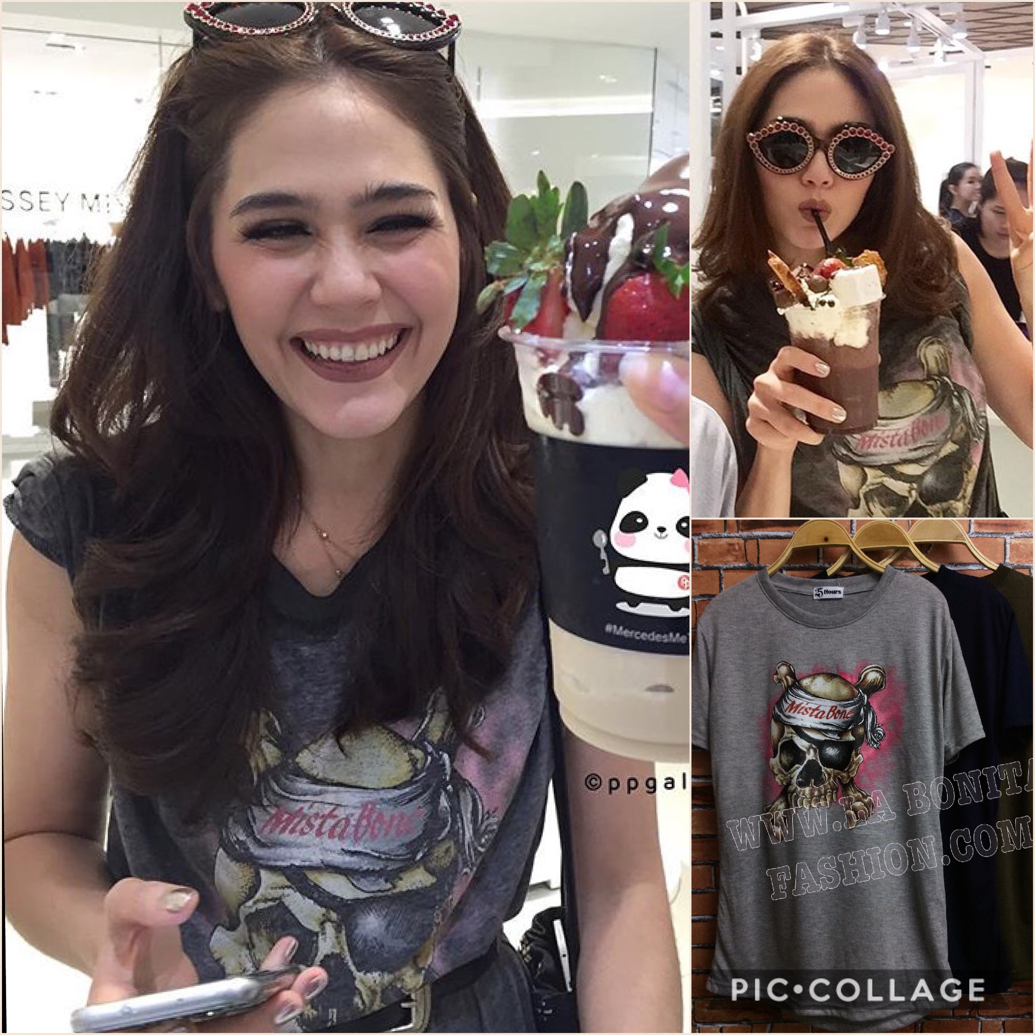 SALE 20% พร้อมส่ง เสื้อยืด สไตล์เดียวกับ Iron Maiden งานสวย สกรีนลายหัวกะโหลกMista Bone ลายเดียวกับคุณ ชมพู่ อารยา เลยค่ะ เสื้อรุ่นนี้งานสวยมากค่ะ ตัดเย็บด้วยผ้ายืดเนื้อนุ่มอย่างดี ผ้ายืดเนื้อบางแต่นุ่มมากใส่สบายค่ะ