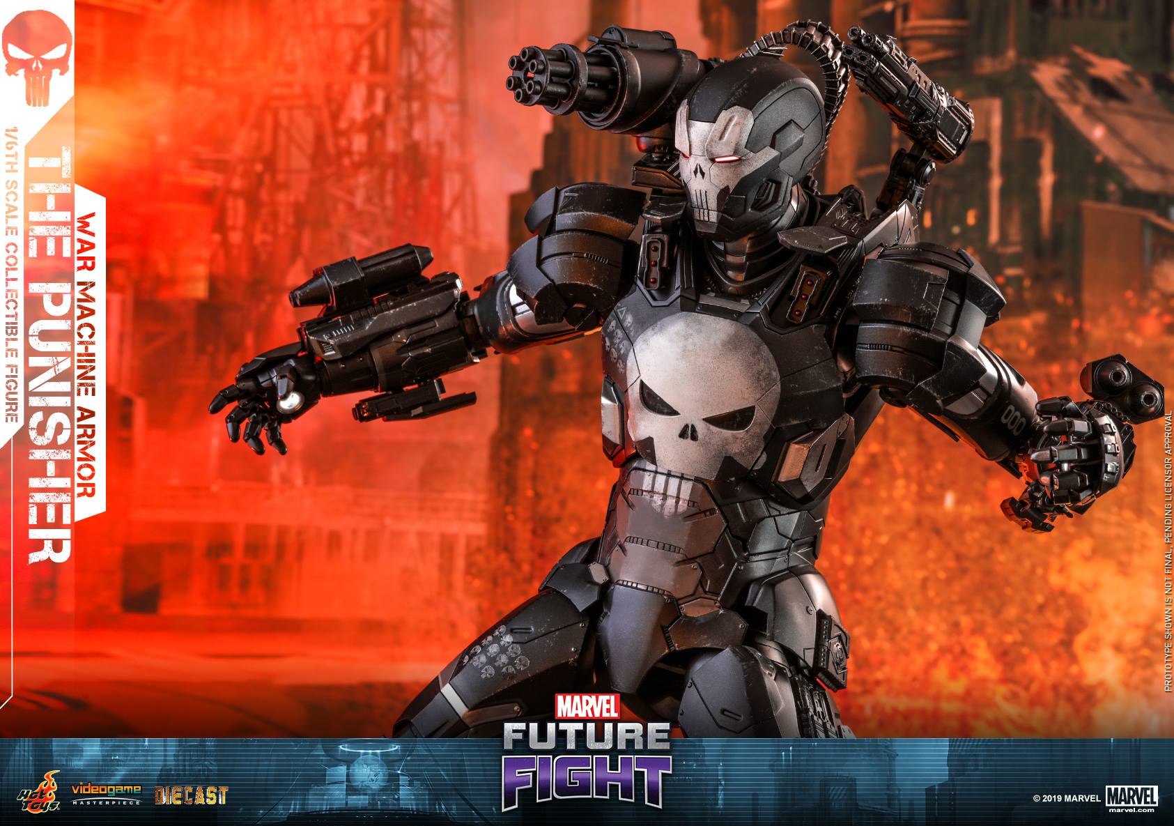 Hot Toys VGM33D28 MARVEL FUTURE FIGHT - THE PUNISHER (WAR MACHINE ARMOR)