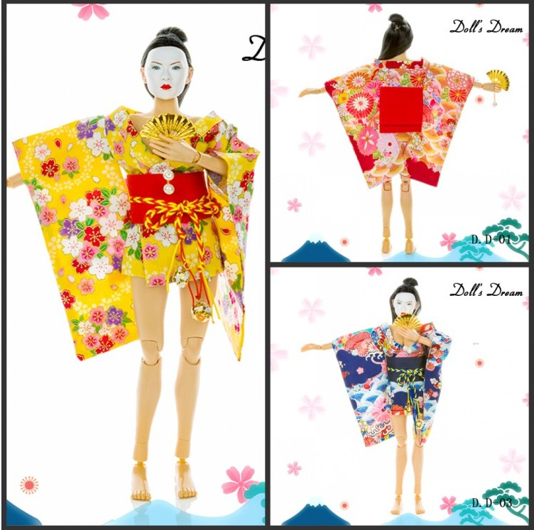 Doll's Dream D.DG-01 / D.DG-02 / D.DG-03 Short paragraph sexy short paragraph kimono bathrobe