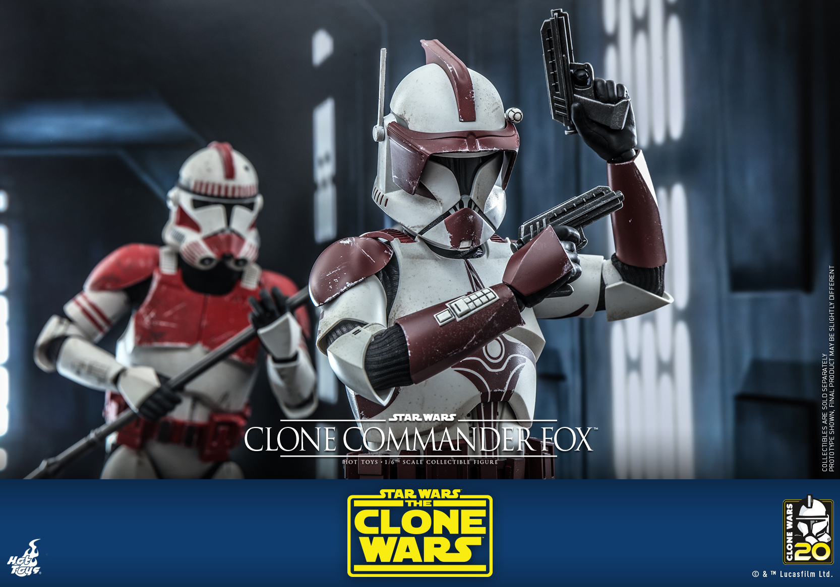 Hot Toys TMS103 1/6 Star Wars: The Clone Wars™ - Clone Commander Fox™