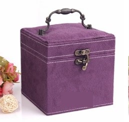 กระเป๋าใส่เครื่องประดับแบบพกพา ขนาดเล็ก ใส่แหวน ต่างหู กำไล มีกระจกในตัว_OB02