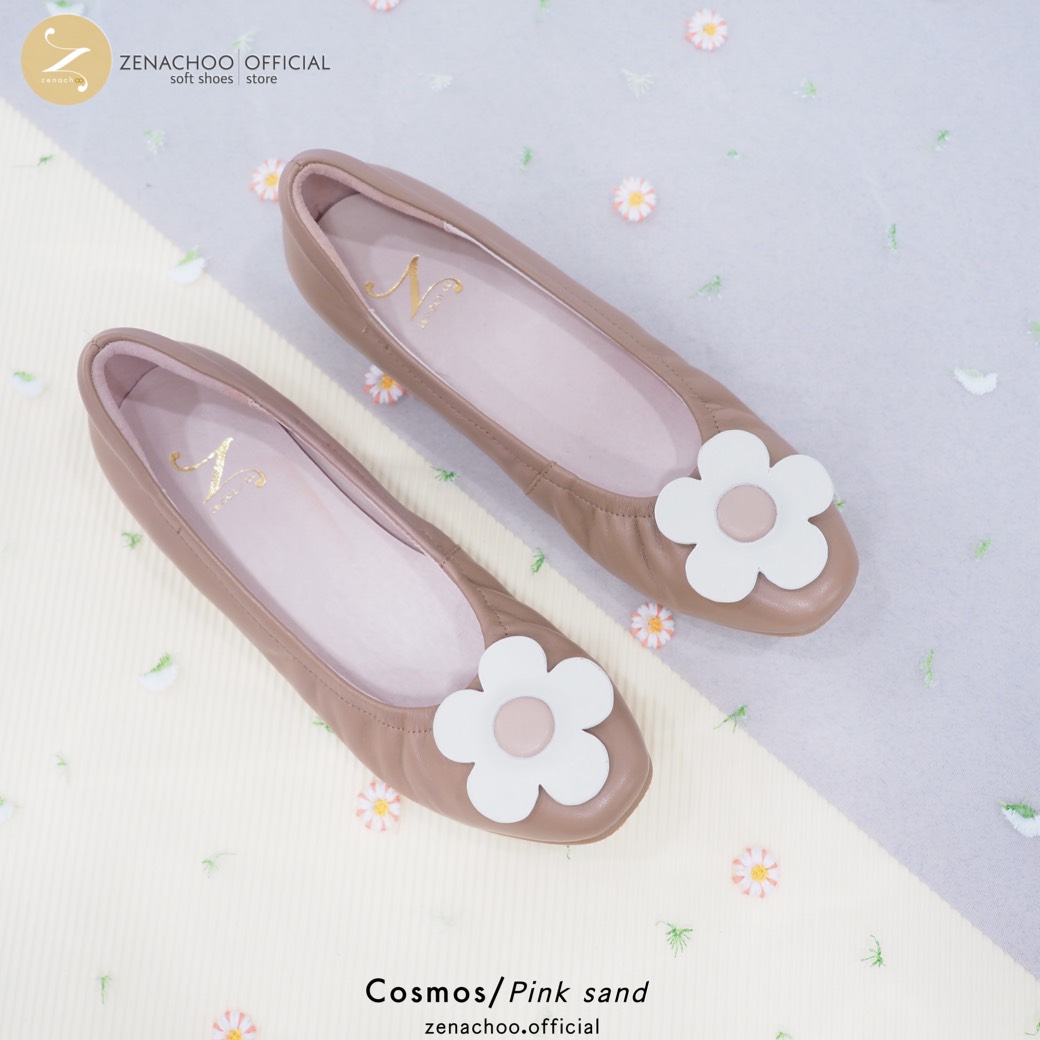 ทรงปกติ เท้ากว้างบวก 1 ไซส์ สินค้าลดราคา ไม่รับเปลี่ยน-คืน ทุกกรณึ Zenachoo รุ่น cosmos เสริมส้นด้านใน 1.3 นิ้ว รองเท้าหนังแกะ