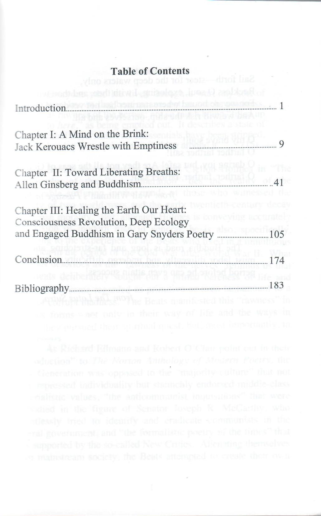In Search of Liberation: Buddhism and the Beat Writers