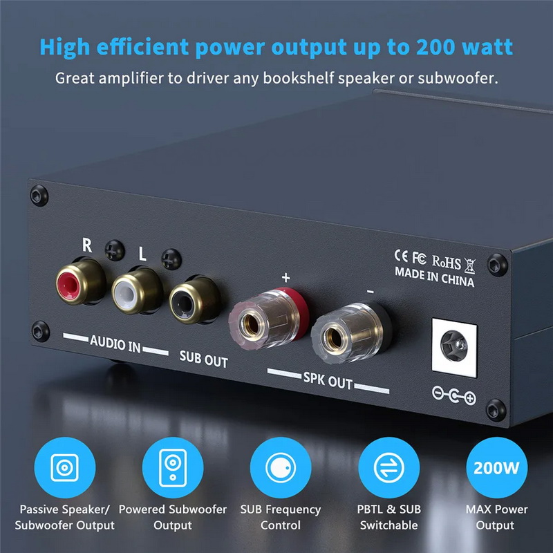 Fosi Audio M03 Subwoofer Amplifier ชิป TPA3255D2 ประกันศูนย์ไทย