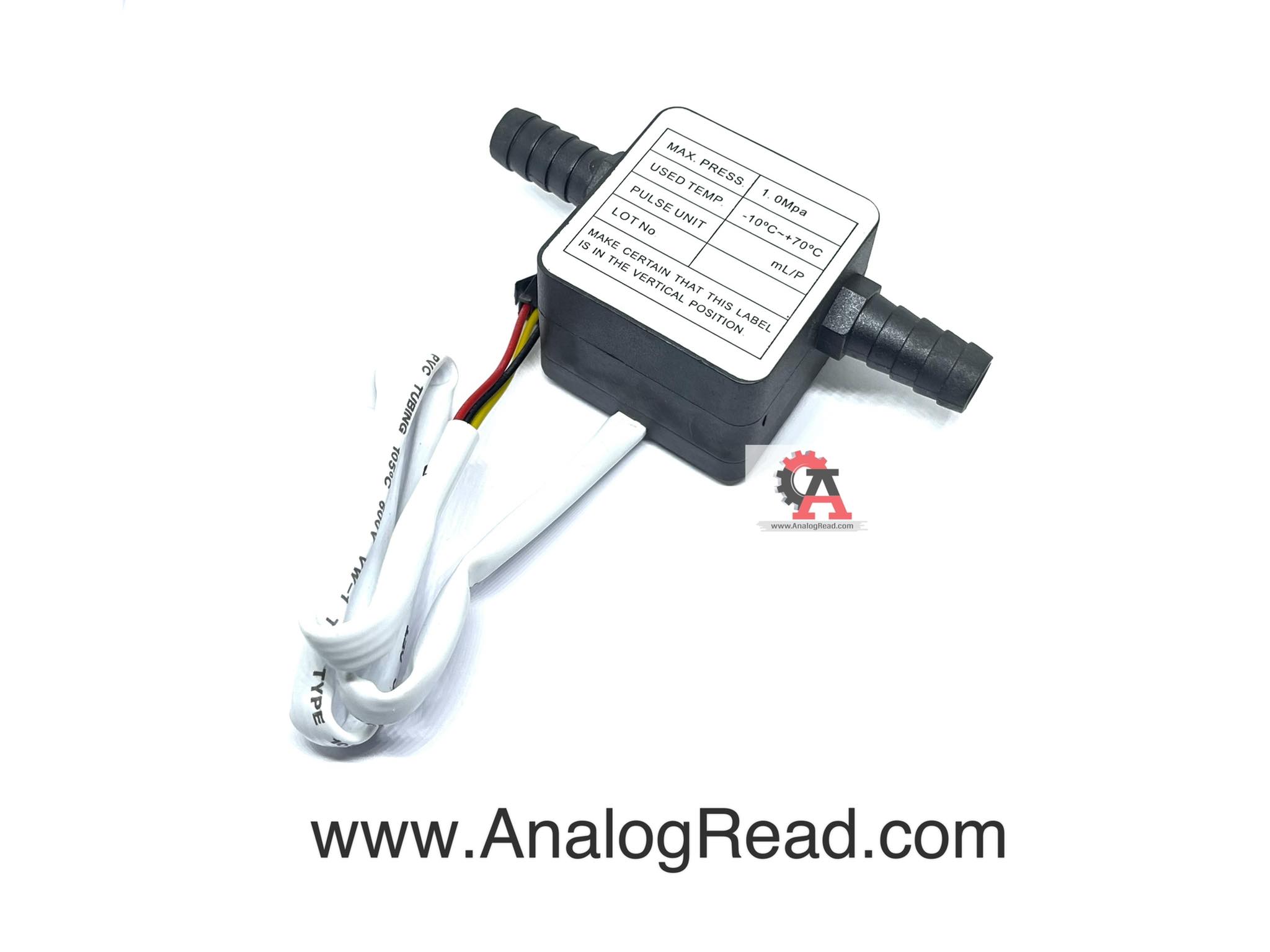 Flow Sensor (OF-201) เซนเซอร์วัดอัตราการไหลของน้ำ ขนาดเกลียว 1/2 นิ้ว