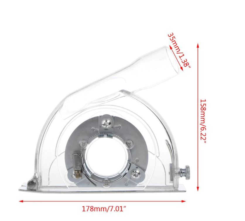 G24 บังใบหินเจียร 4-5 นิ้ว แบบมีช่งต่อเครื่องดูดฝุ่น