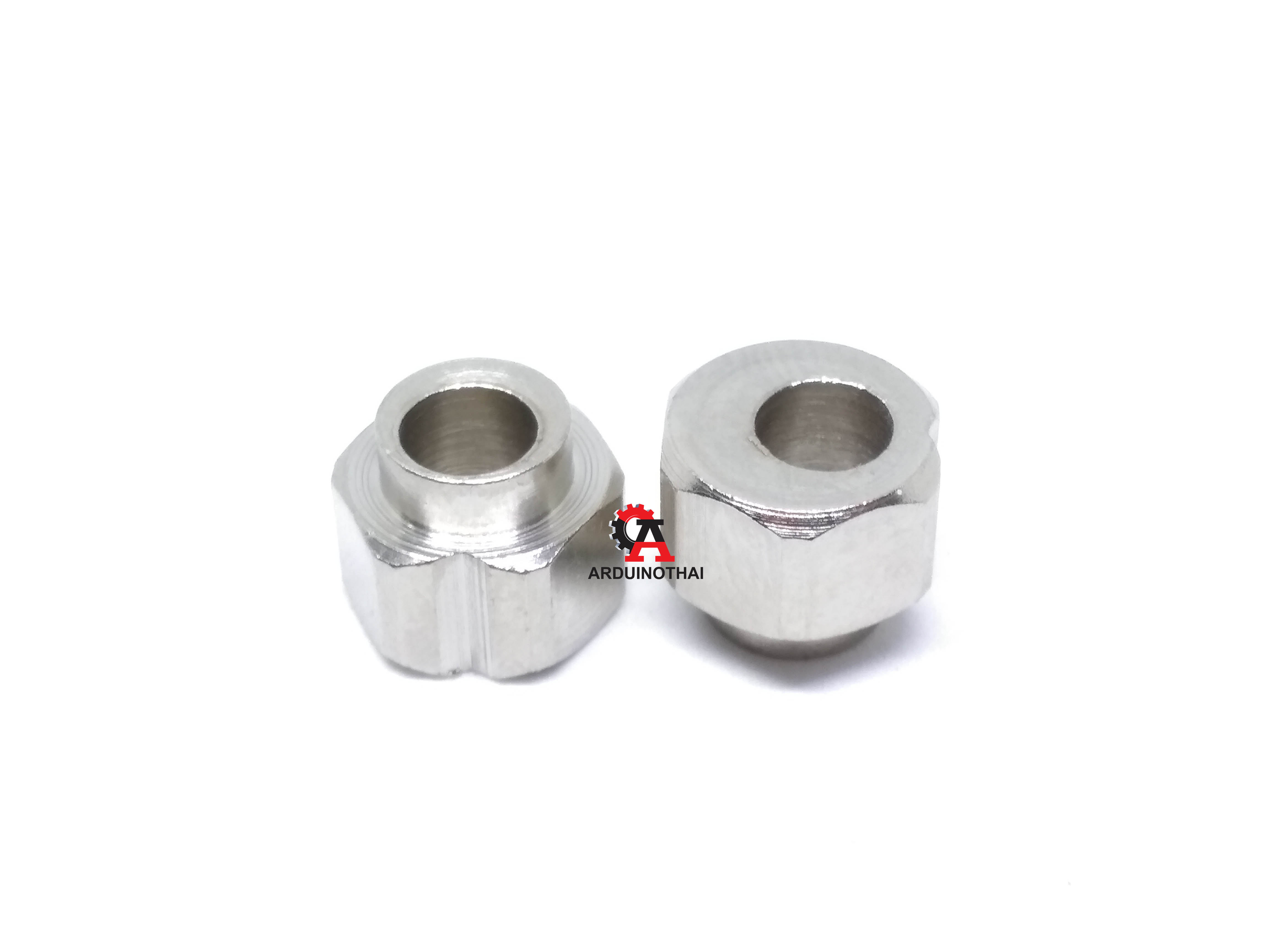 Eccentric column 6 mm V groove - bore 5mm stainless steel