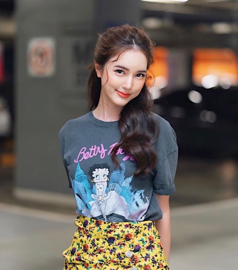 เสื้อยืด Betty Boop เสื้อยืดแฟชั่นดารา