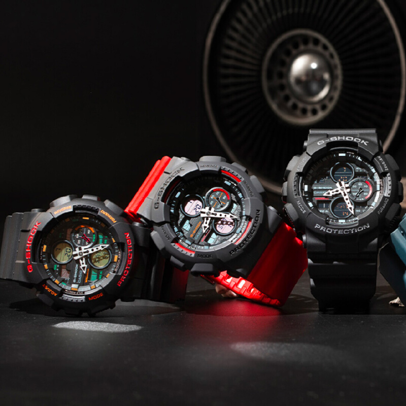 นาฬิกาข้อมือ Casio G-Shock G-Shock Analog-Digital GA-140 Series รุ่น GA-140-1A1 GA-140-2A GA-140-1A4 GA-140-4A
