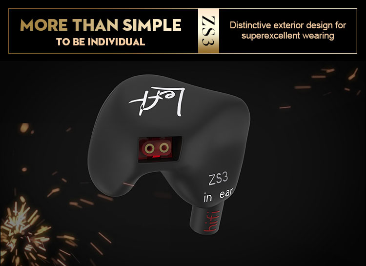 ขายหูฟัง KZ ZS3 หูฟังแบบมอนิเตอร์ ถอดสายเปลี่ยนได้ คุณภาพระดับมืออาชีพ