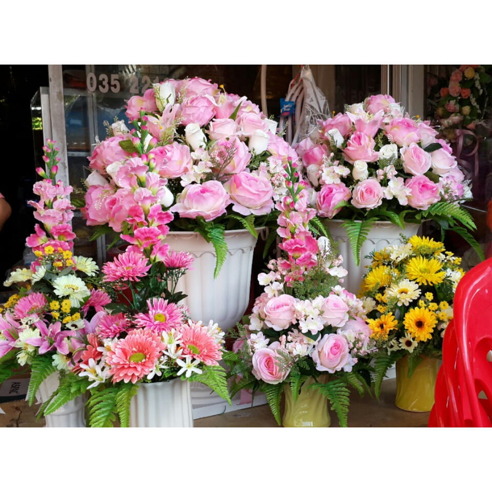 ให้เช่า กระถางโรมัน ดอกไม้แห้ง