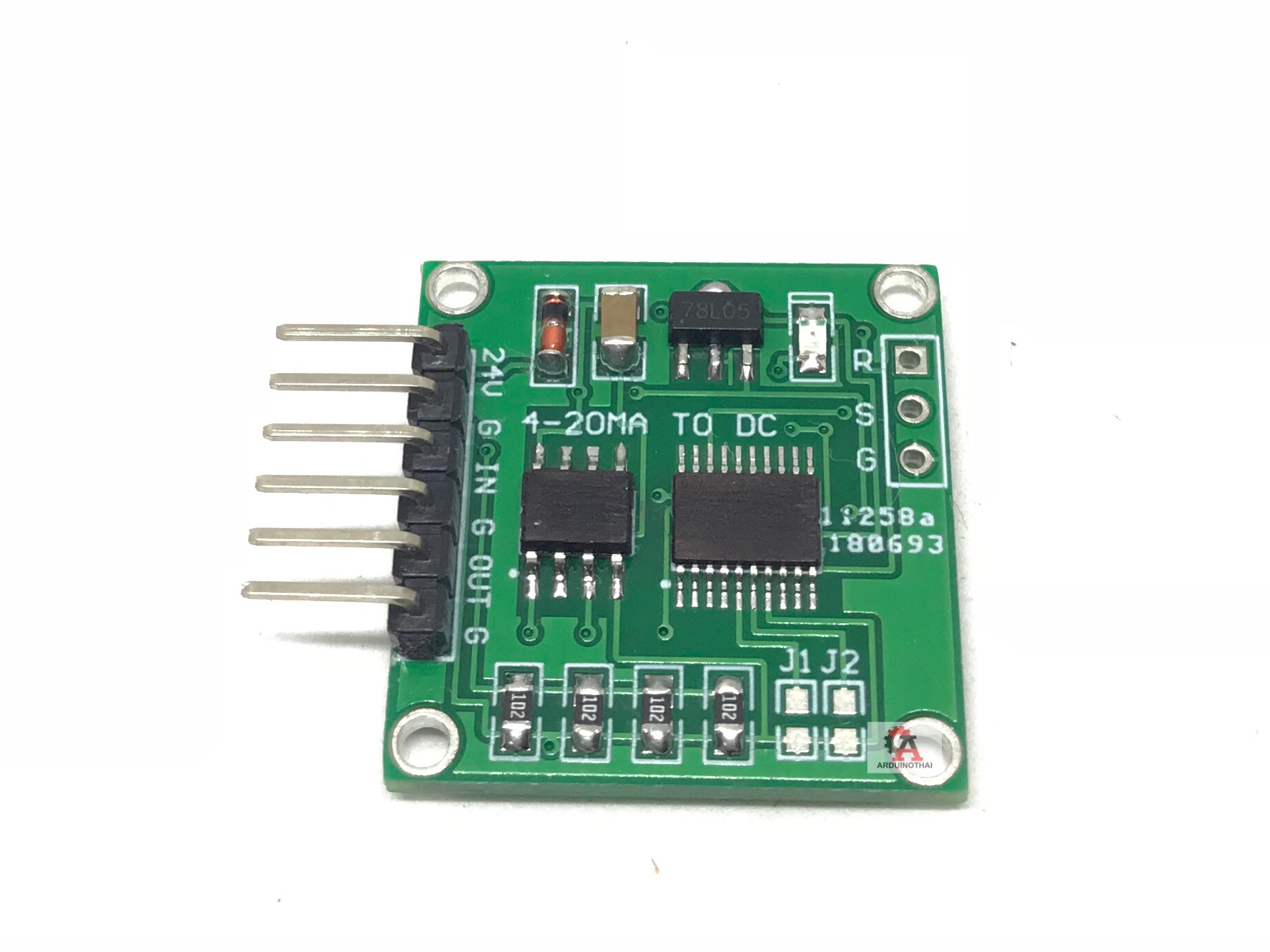 โมดูลแปลงกระแส 4-20mA เป็น 0-5V Current to Voltage 4-20mA to 0-5 VDC module สต็อกไทยส่งไว