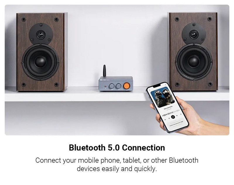 Fosi Audio BT20A Pro-48V Bluetooth Amplifier ClassD ชิป TPA3255 อัพเกรด Op-Amp ได้ ประกันศูนย์ไทย