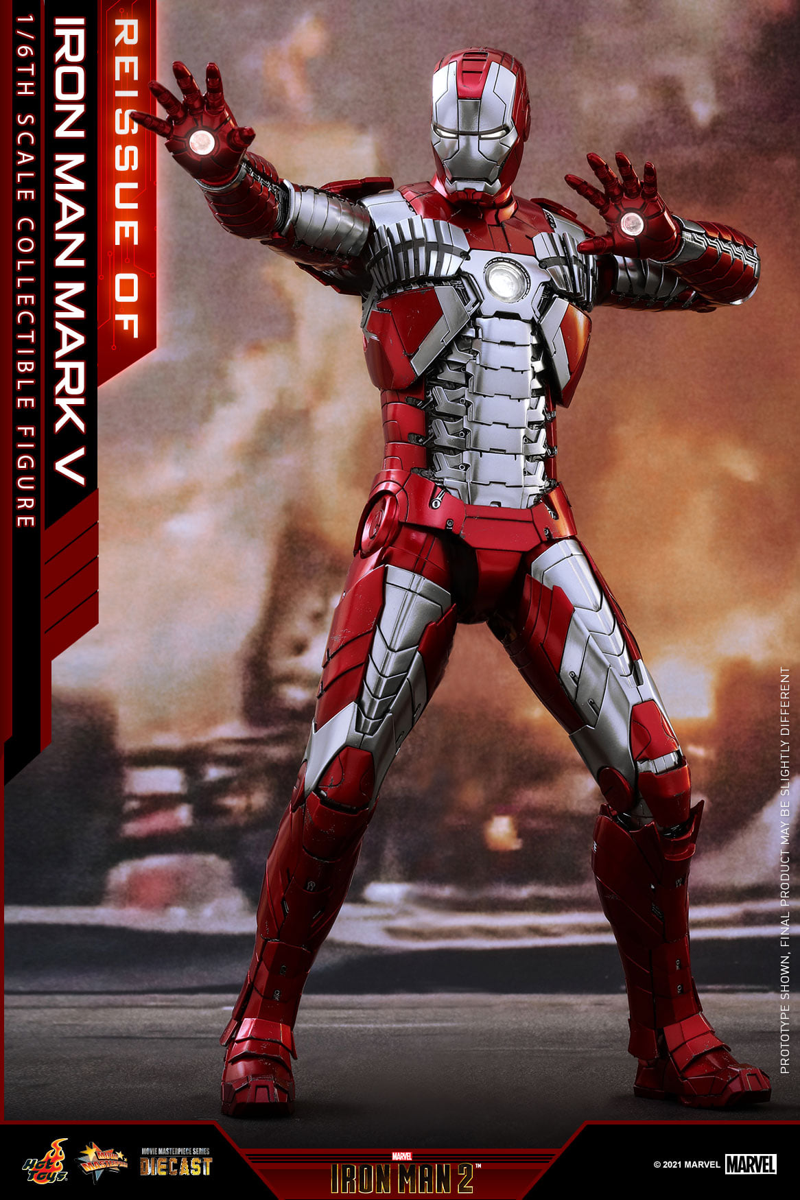 Hot Toys MMS400D18 1/6 Iron Man 2 - Iron Man Mark V (Reissue)