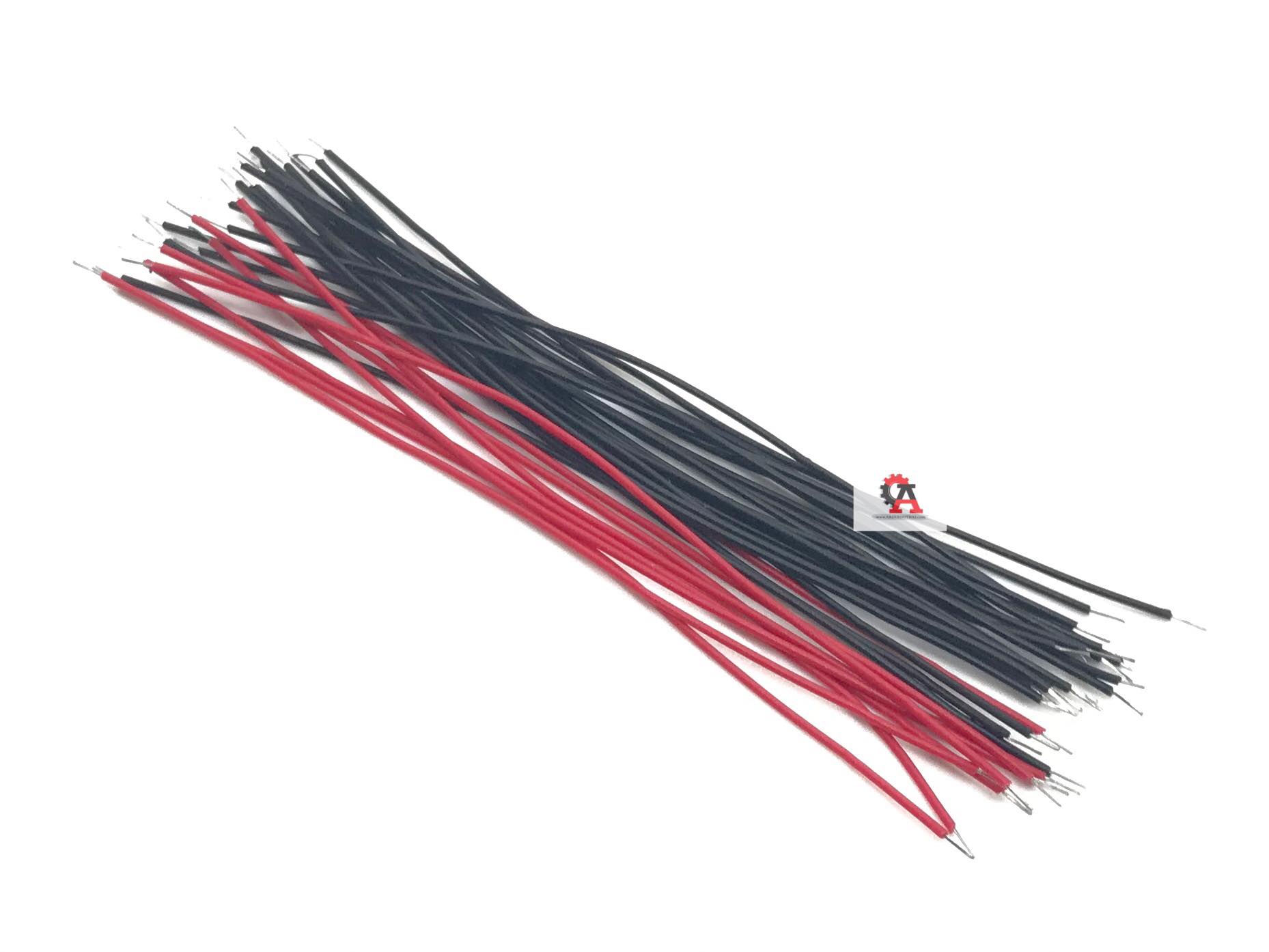 Red and Black Jumper(สายจั๊ม) 10cm 5/0.8 20เส้น