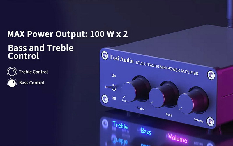 Fosi Audio BT20A Bluetooth Amplifier ClassD ชิป TPA3116D2 x2 ประกันศูนย์ไทย