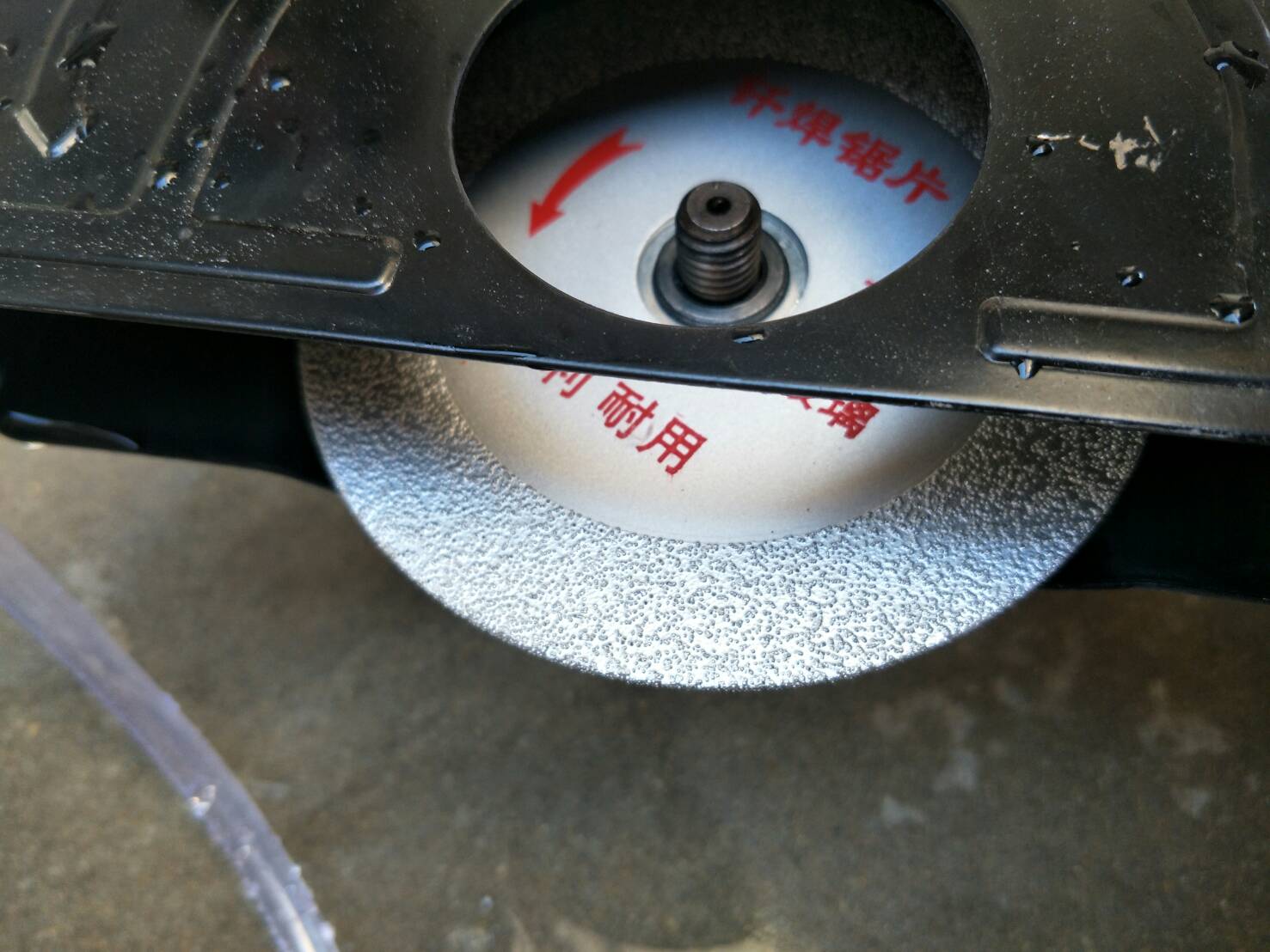 DG03 ใบเจียร/ตัด เพชรแบบแบน หยาบ ขนาด 4 นิว้ รูเพลา 20 มิล ใส่กับลูกหมู หรือหินเจียรได้เลย