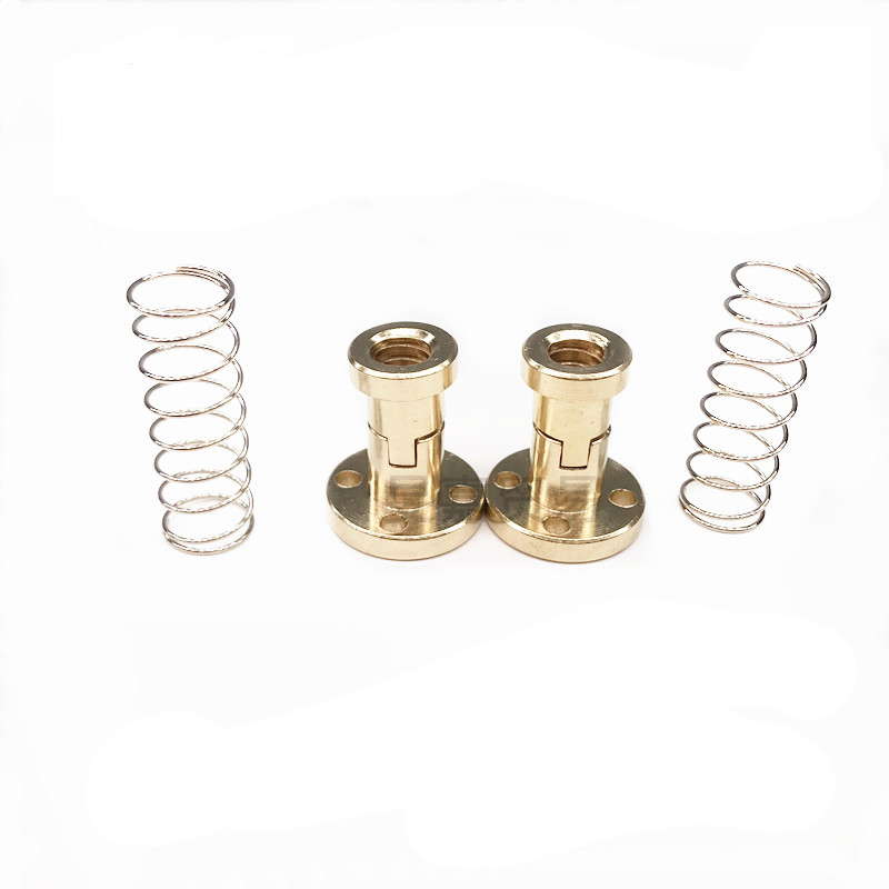 Anti-backlash nut นัททองเหลืองลดการคลาดเคลื่อน Dia8mm Pitch2mm Lead2mm