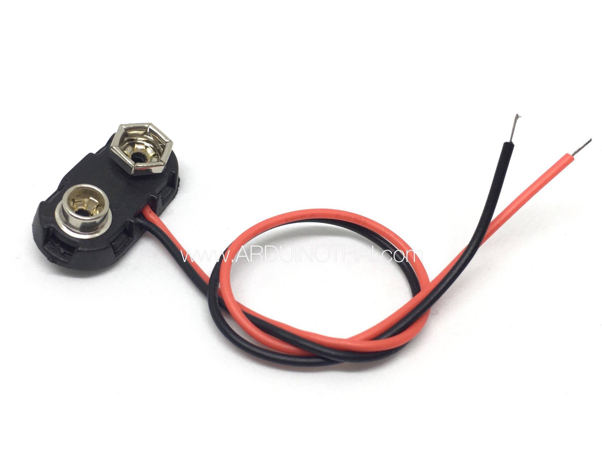 ขั้วถ่าน 9V 9V Battery Snap Connector สต็อกไทยส่งไว