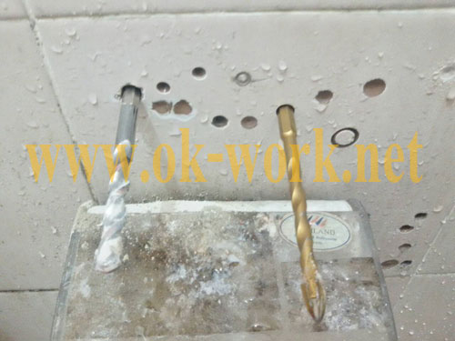 DH04 ดอกเจาะ กระเบื้อง กระจก หินแข็ง **4 ฟัน คุณภาพสูง ** ชุด 6-8-10-12 mm *แกนหกเหลี่ยม สามารถใช้รวมกับข้อต่อสวมเร็ว*