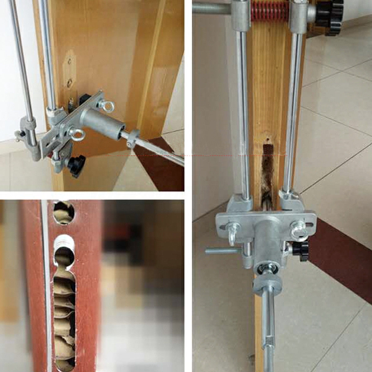 G13 ชุดเครื่องเจาะตลับกุญแจ เจาะกลอนประตูดิจิตอล จิ๊กเจาะตลับกุญแจ