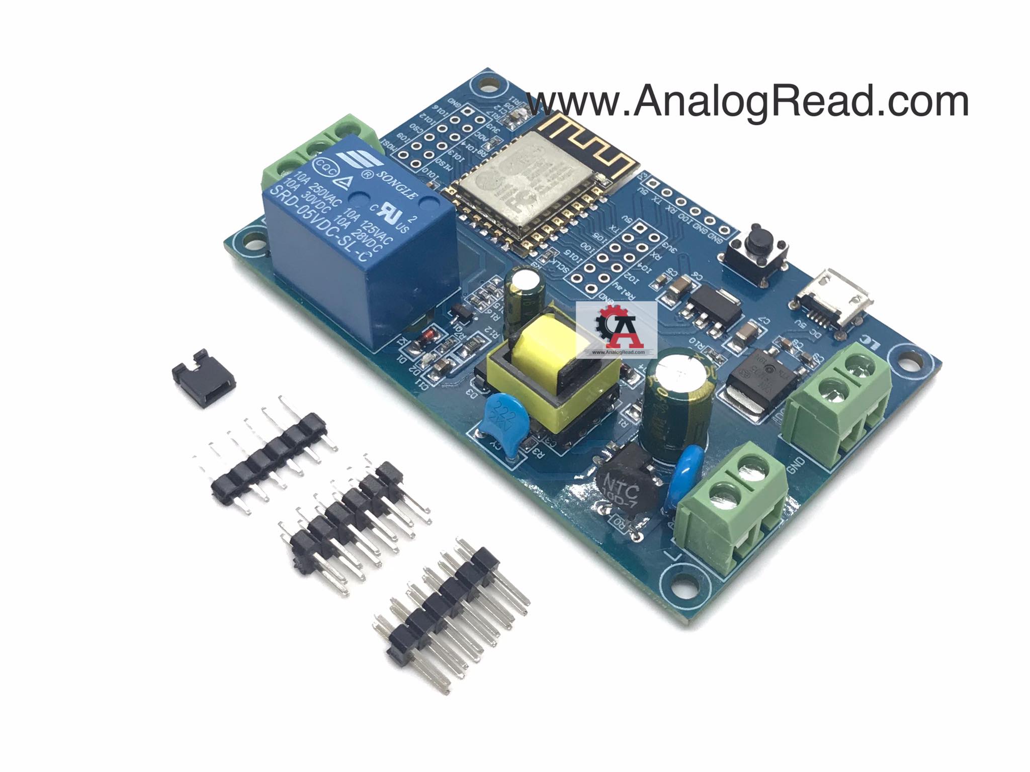 ESP8266 with Relay ใช้ไฟเลี้ยง 220VAC