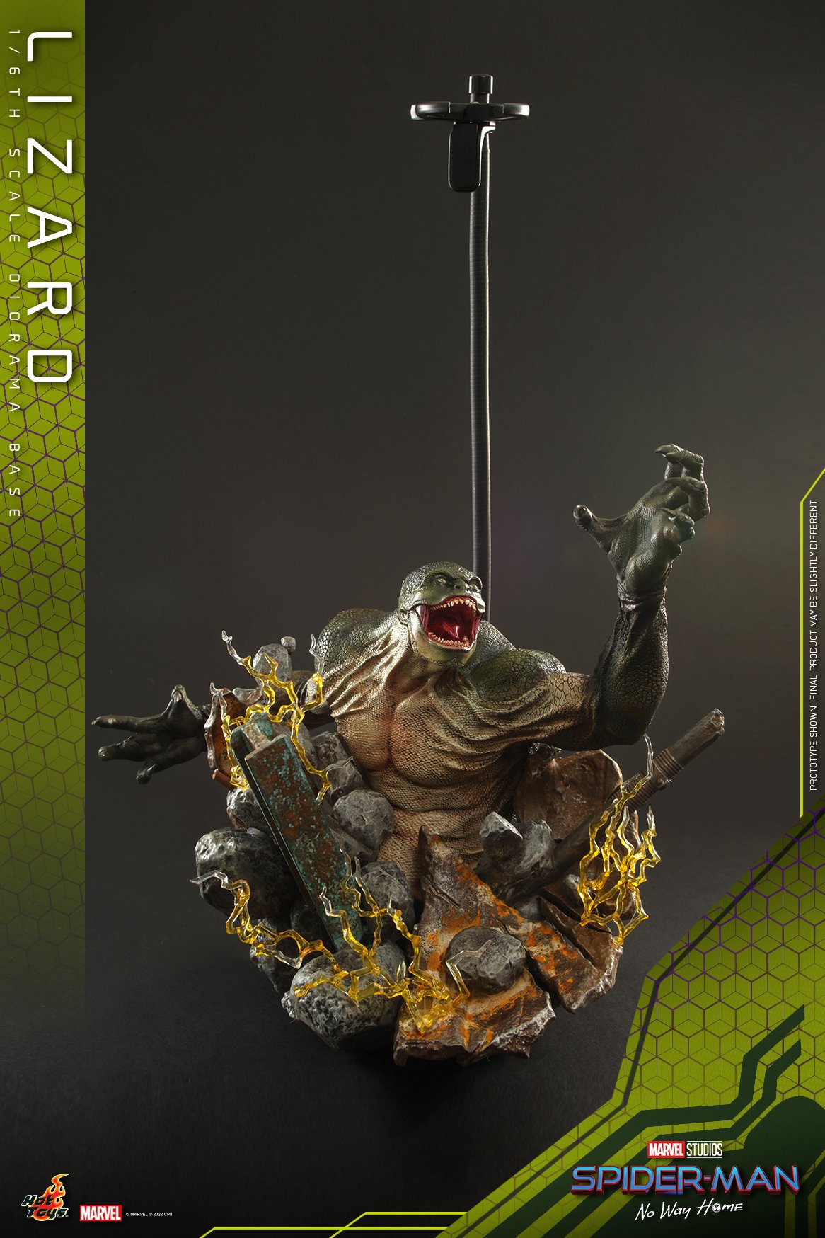 Hot Toys MMS658 1/6 The Amazing Spider-Man 2 - The Amazing Spider-Man + ACS013 1/6 Spider-Man: No Way Home - Lizard Diorama Base