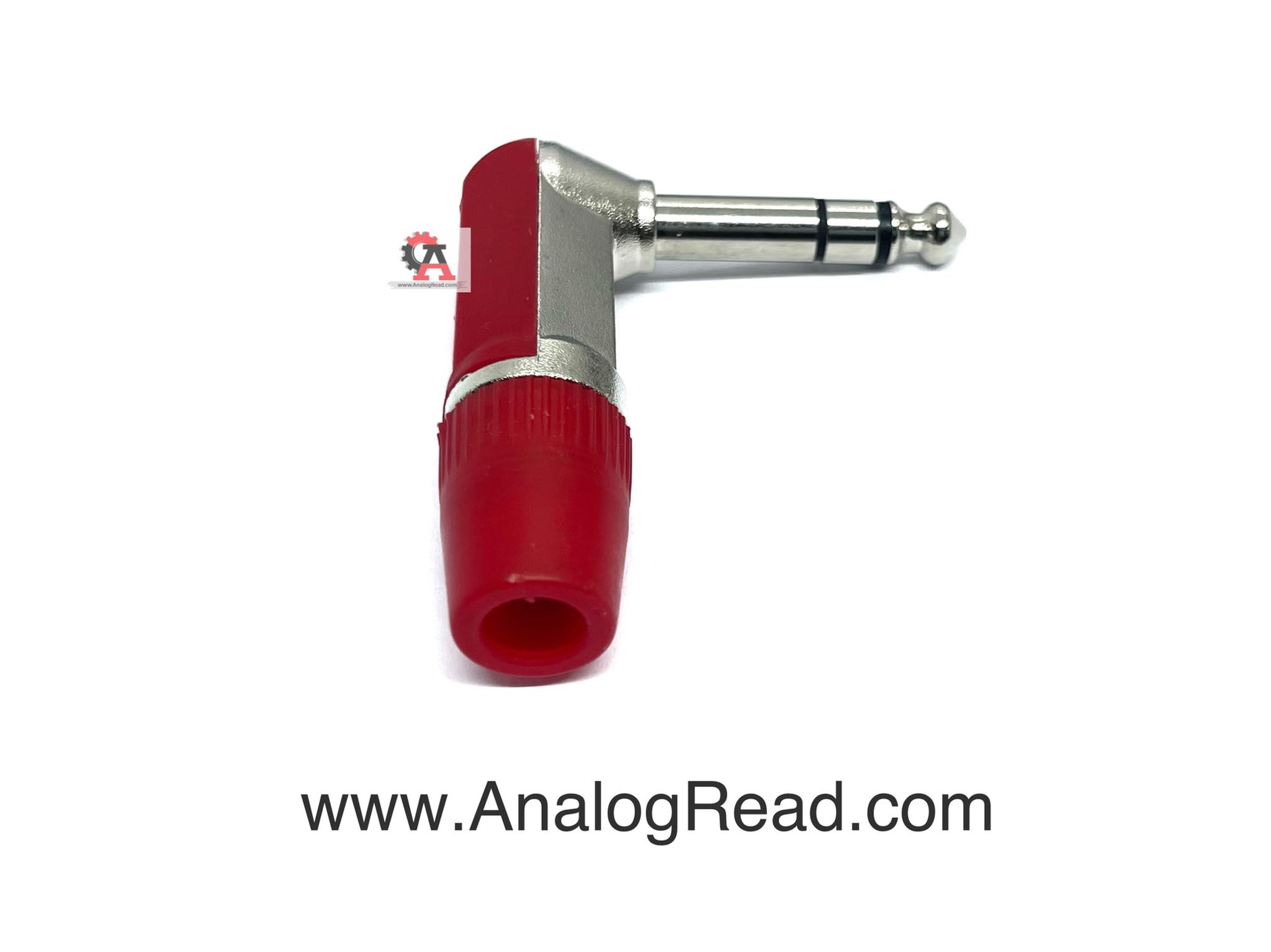 Male Mic Jack 6.35 mono สีแดง