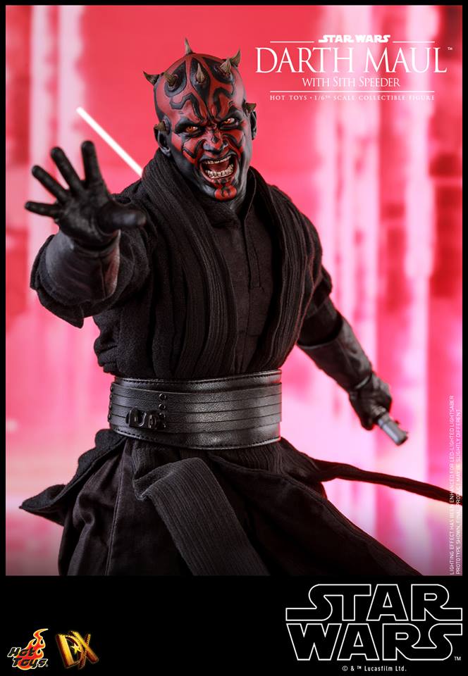 Hot Toys DX17 STAR WARS EPISODE I: THE PHANTOM MENACE - DARTH MAUL WITH SITH SPEEDER