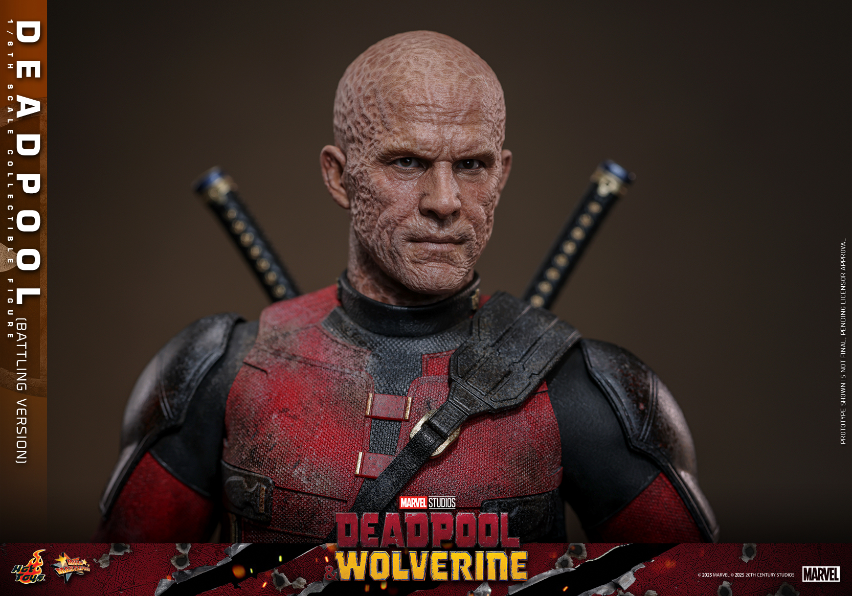 Hot Toys MMS782 Deadpool & Wolverine - Deadpool (Battling Version)