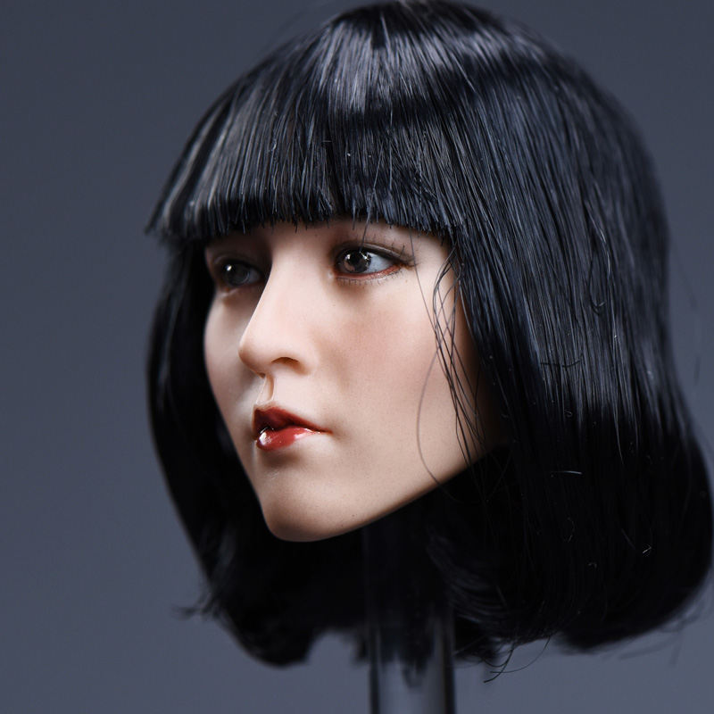 YMTOYS YMT002B Asian beauty headsculpt Yun (Long Black Hair)