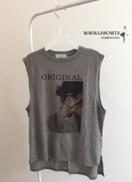 เสื้อยืดแขนกุดผ้าสลาฟ ดีไซน์เก๋แนวชิคๆคูลๆ