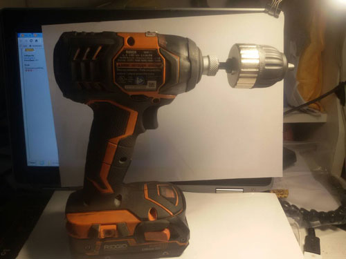 CH01 หัวจับดอกสว่านแกนหกเหลี่ยม แบบปลดเร็ว จับได้แตั้งแต่ 1.5 มิล -10 มิล 23/8 24 UNF