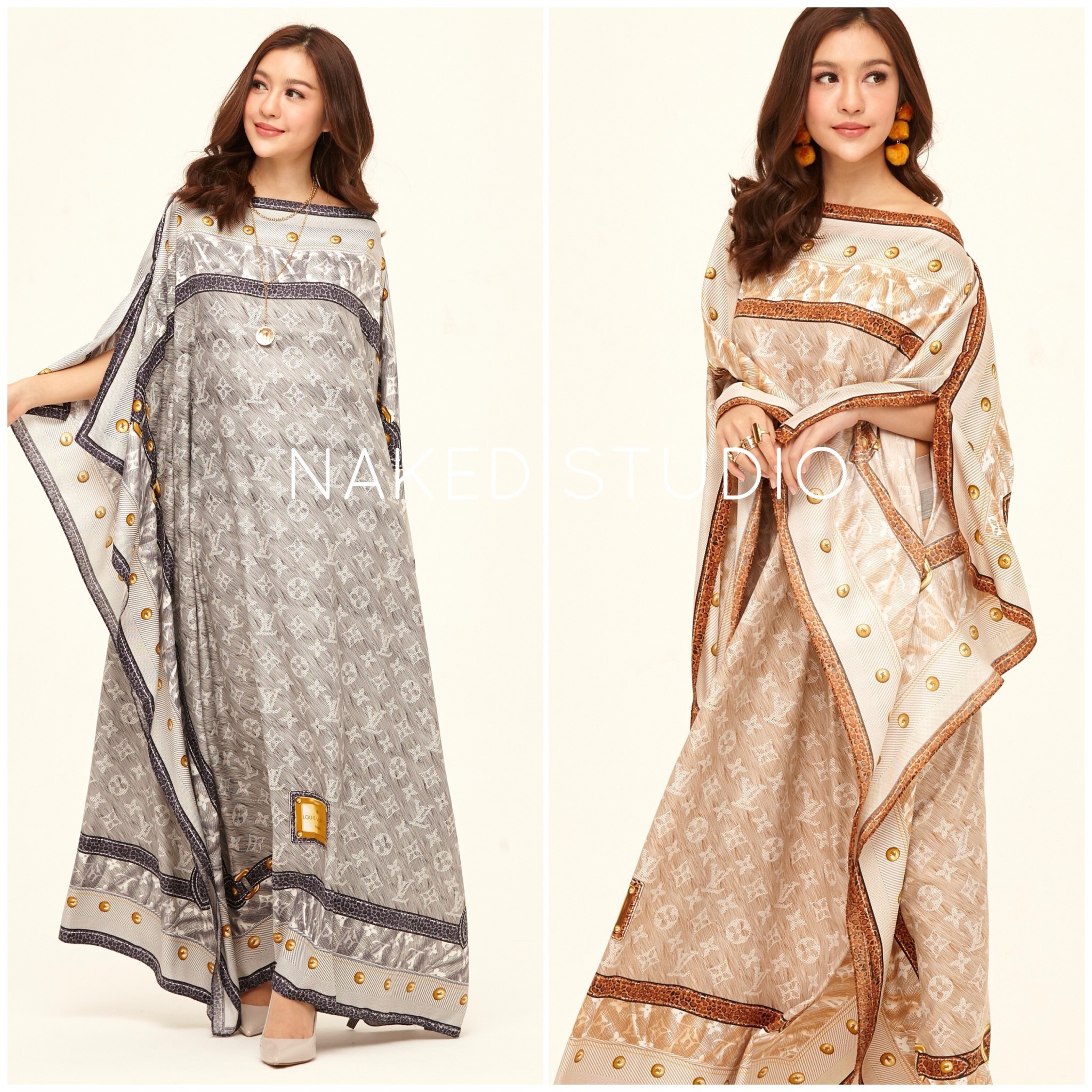 แม็กซี่เดรส เดรสยาวลายสวยหรู ผ้าดีมากๆๆงานป้ายแบรนด์ตามรูป