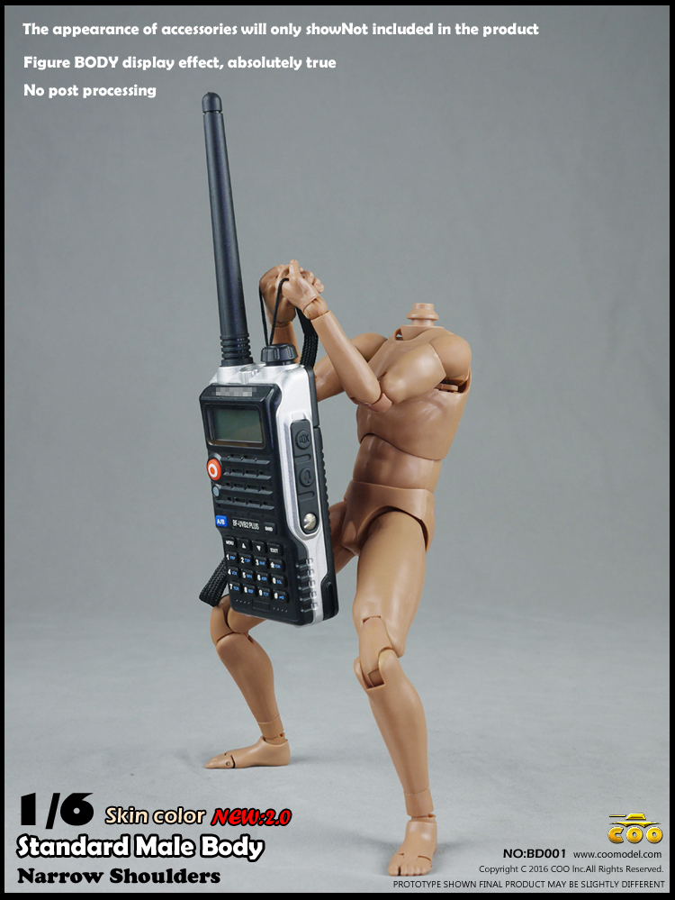 COOMODEL BD001, BD002 Narrow shoulders male Body 2.0