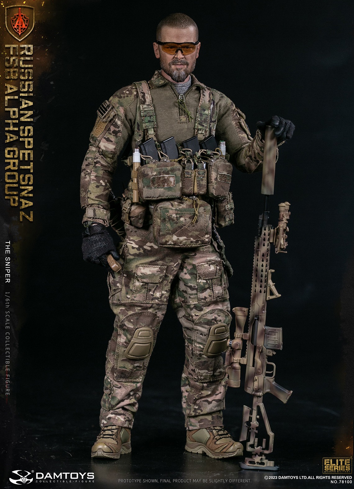 DAMTOYS 78100 1/6 RUSSIAN SPETSNAZ FSB ALPHA GROUP - THE SNIPER